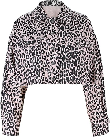 short leopard print jacket