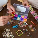 Siqian S Clasps 240Pcs Colorful S Clips for Rubber Bands DIY Bracelet Kit view 3