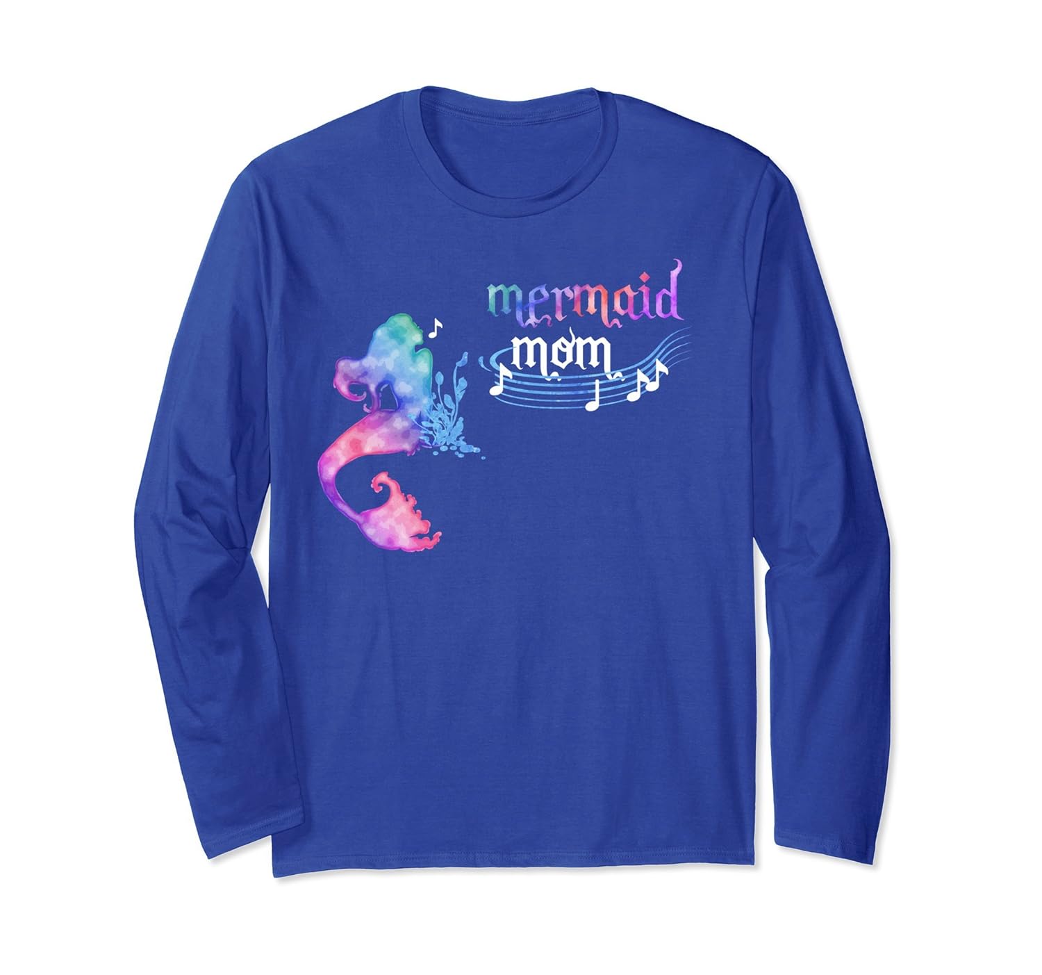 Mermaid Mom Funny Mermom Long Sleeve Unique Birthday Gift-anz