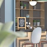 HBCY Creations Rustic Wood Chalkboard 24cm x 35.5cm with Metal Stand view 6