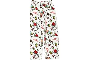 Dr. Seuss The Grinch Santa Kids Velour Holiday Lounge Pajama Pants