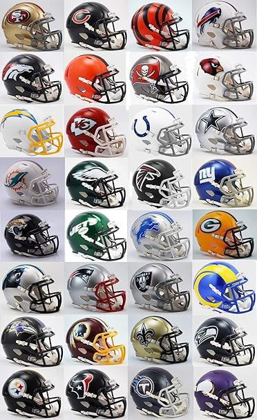 Amazon Com Riddell All 32 Cascos Actuales De La Nfl Sports Outdoors