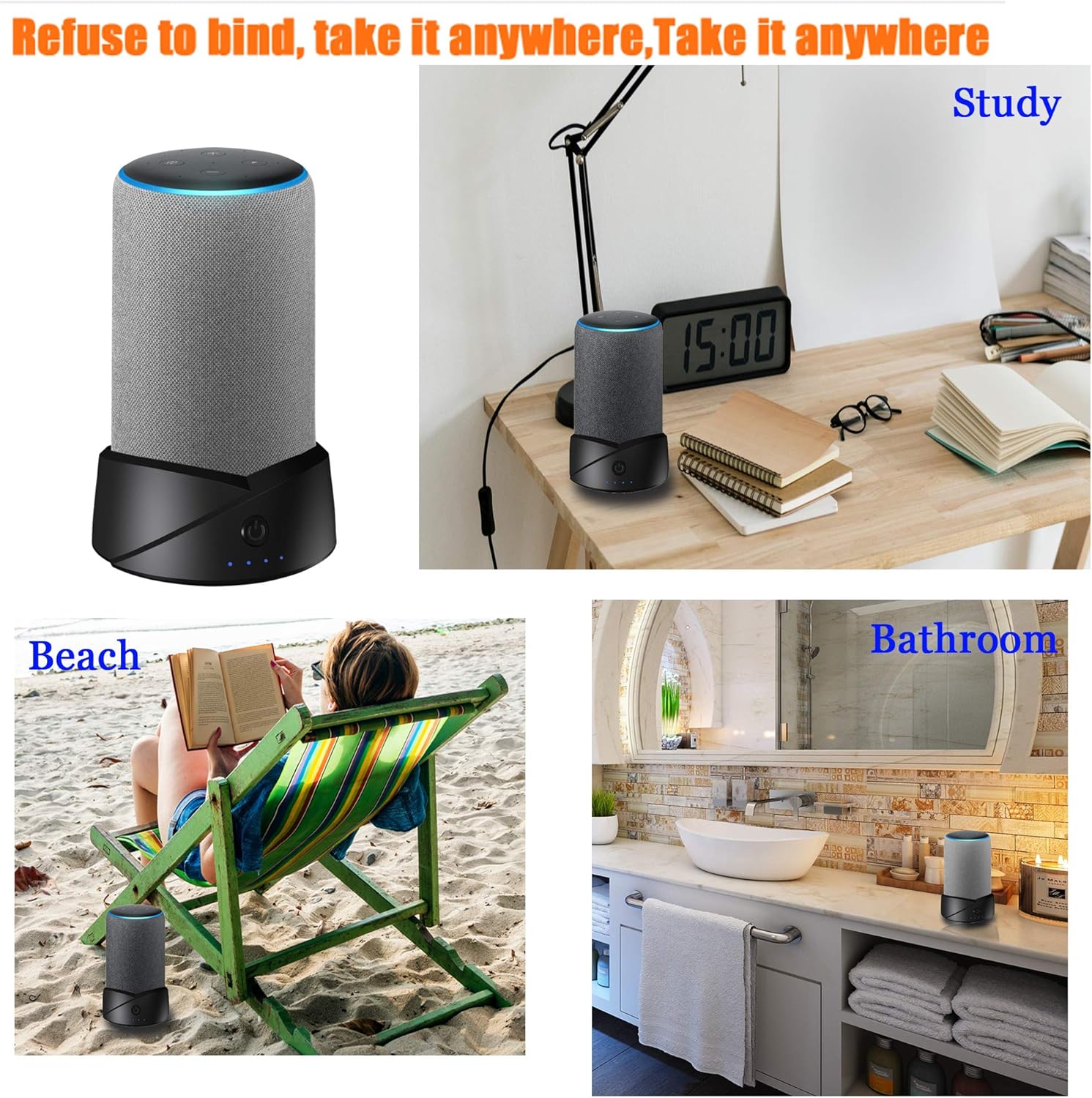 amazon echo plus 2nd generation battery base