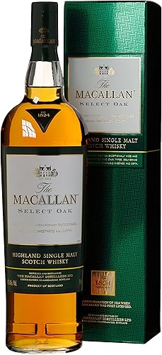 Macallan Select Oak 1824 Mit Geschenkverpackung Whisky 1 X 1 L Amazon De Bier Wein Spirituosen