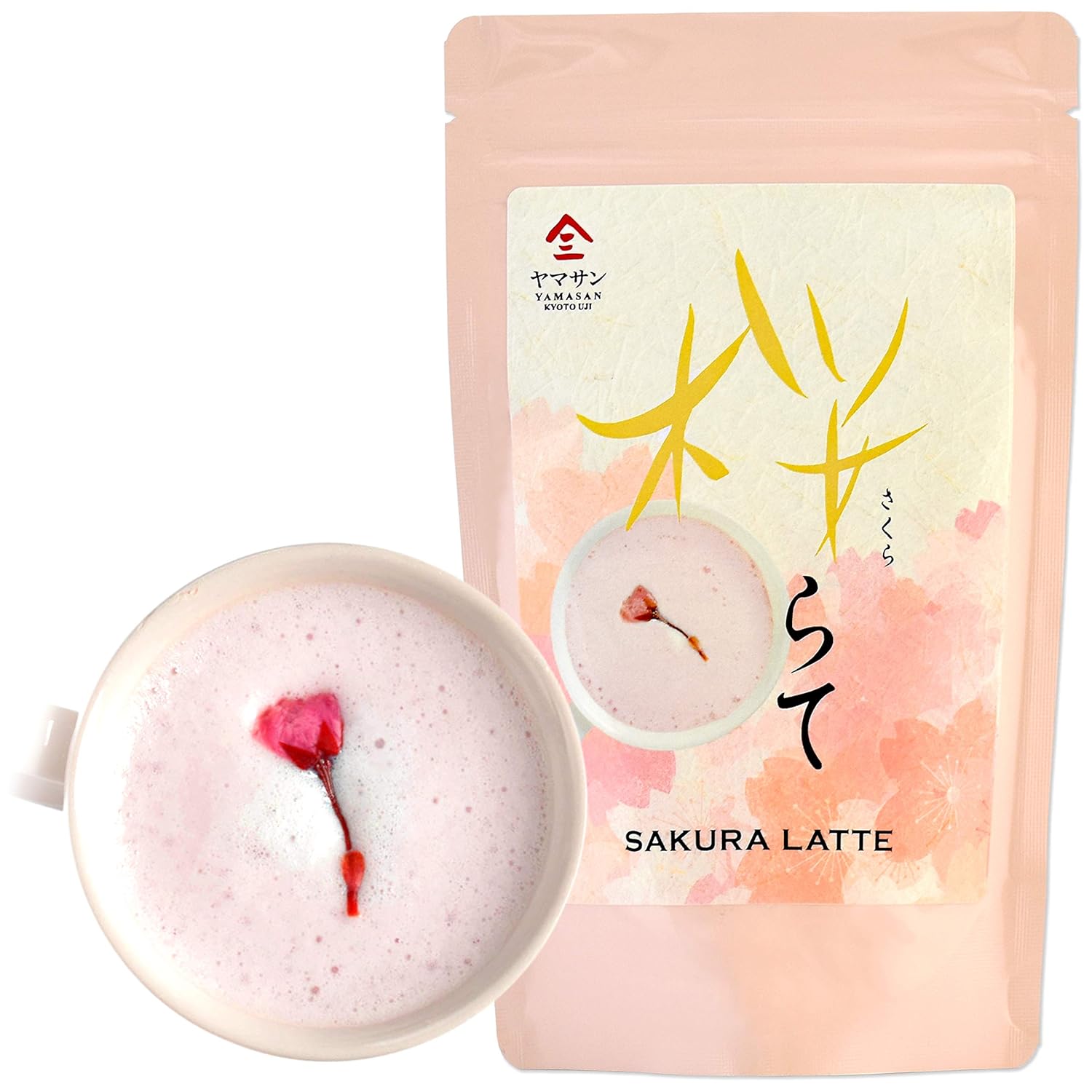 Sakura Latte -Creamy and Aromatic Foam- Using Japanese Cherry Blossom 100%, 3.5oz