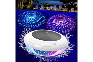 Goallim Solar Floating Pool Lights Flamingo Pattern, 6.5 Inch RGB Color Changing Stunning Flamingo Solar Pool Lights That Float, Auto ON/Off Waterproof Hangable Floating Lights for Pool Party - 1PCS