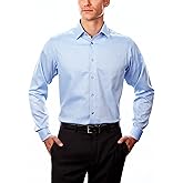 Calvin Klein Mens Dress Shirt Regular Fit Non Iron Stretch Solid