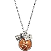 American Coin Treasures Wishing Well Penny Charm Pendant Necklace