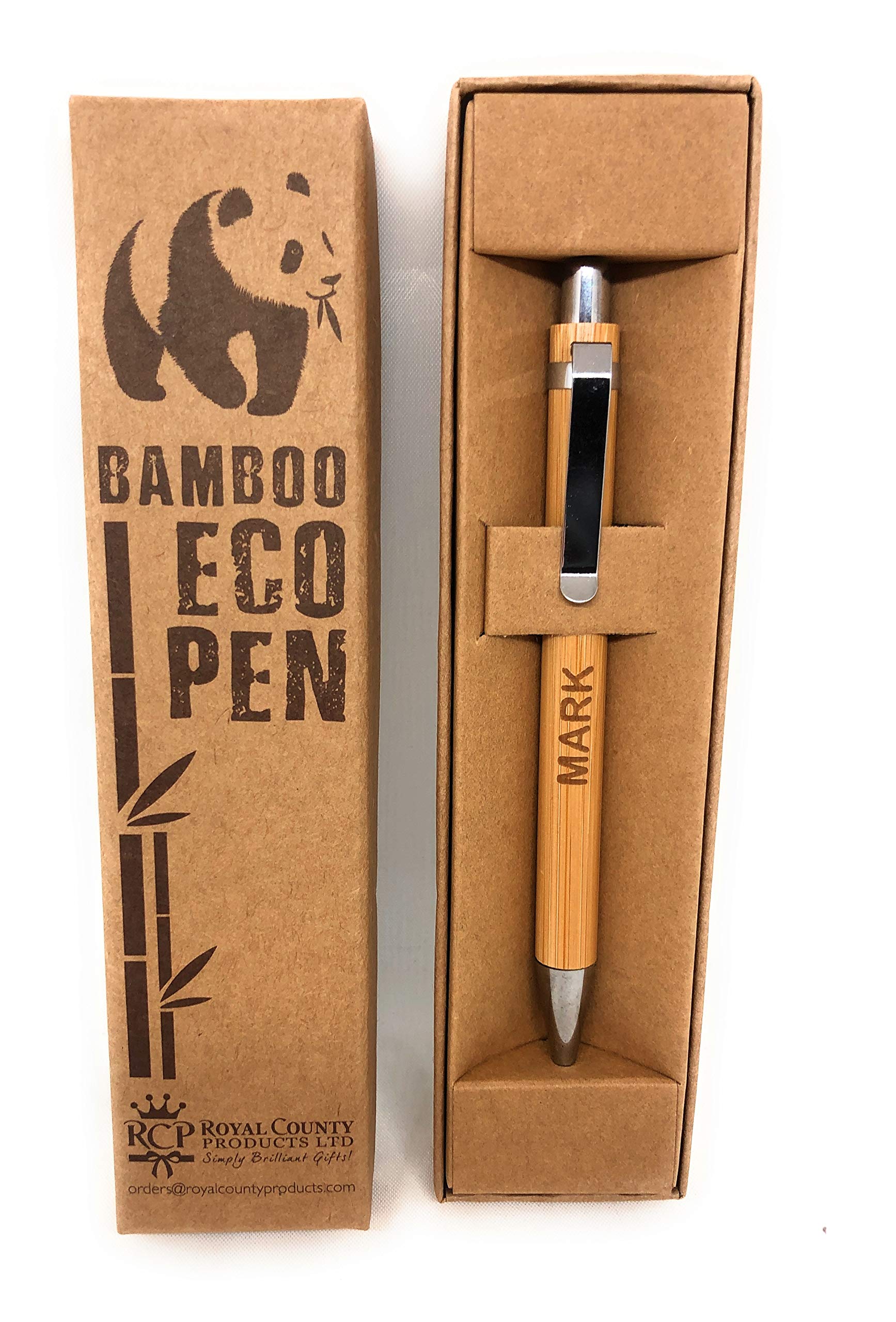 Personalised Bamboo Pens - Eco Friendly - Mark