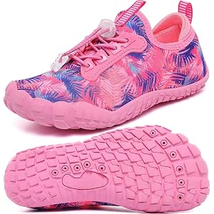 Quickshark Kids Water Shoes Boys Girls Swim Quick-Dry Aqua Socks Barefoot | Lightweight, Wide Toe Box Sneakers, Breathable, N