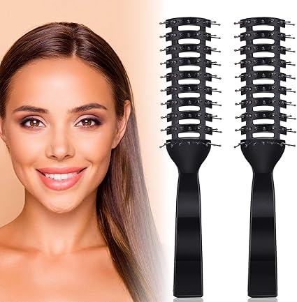 2 Packs Vent Brush Flexible Vented Hair Brush Pin Hair Brush Hair