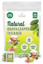 50 Premium Guava Leaf Tea Bags, 100% Natural and