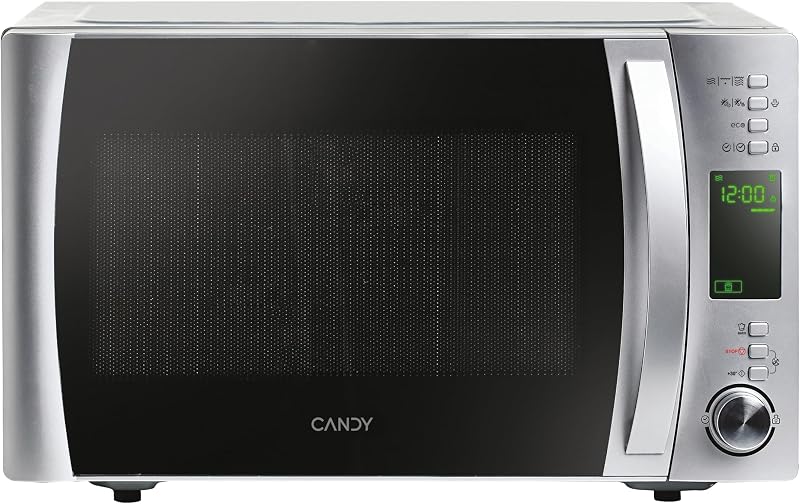 X-Range CMXG22DS/ST Mikrowelle mit Grill, Fassungsvermögen 22 l, Dampfaufsatz, 40 Programme, 5 Betriebsstufen, Leistung 1250 W, Edelstahl