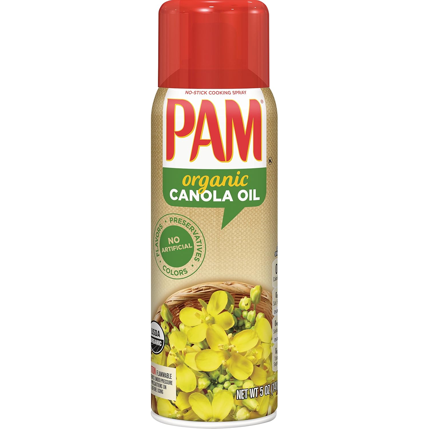 PAM Organic Cooking Spray Canola Öl USDA 141g Amazon.de Lebensmittel