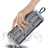 comiso Bluetooth Speaker 5.3, IPX7 Waterproof Portable Bluetooth Speaker Bluetooth Wireless with 20W Stereo Sound, 24H Playtime, Small Speakers with Deep Bass for Home, Outdoor, Beach, Travel