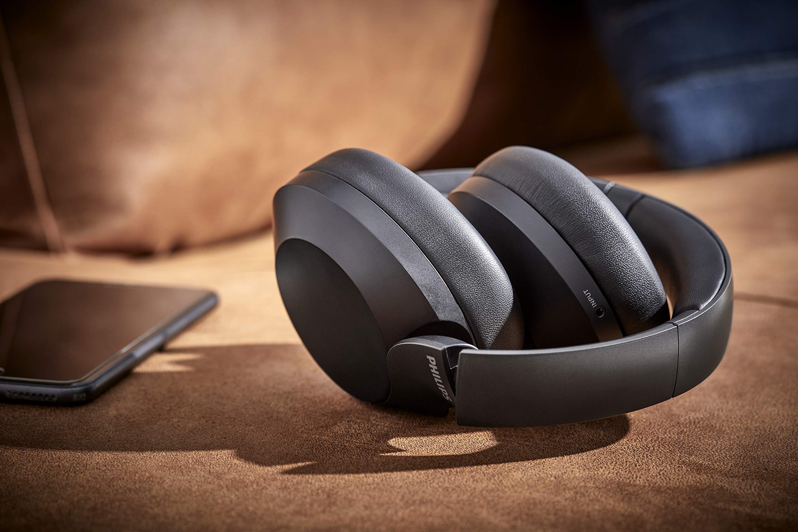 Philips PH805 Active Noise Canceling (ANC) Over Ear Wireless Bluetooth Performance Headphones w/Hi-Res Audio, Comfort Fit and 30 Hours of Playtime (TAPH805BK)