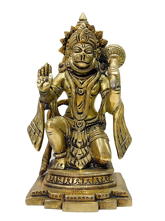 Buy Brass Hanuman Idol for Home Vastu Puja Temple Lord Hanuman Ji Ki