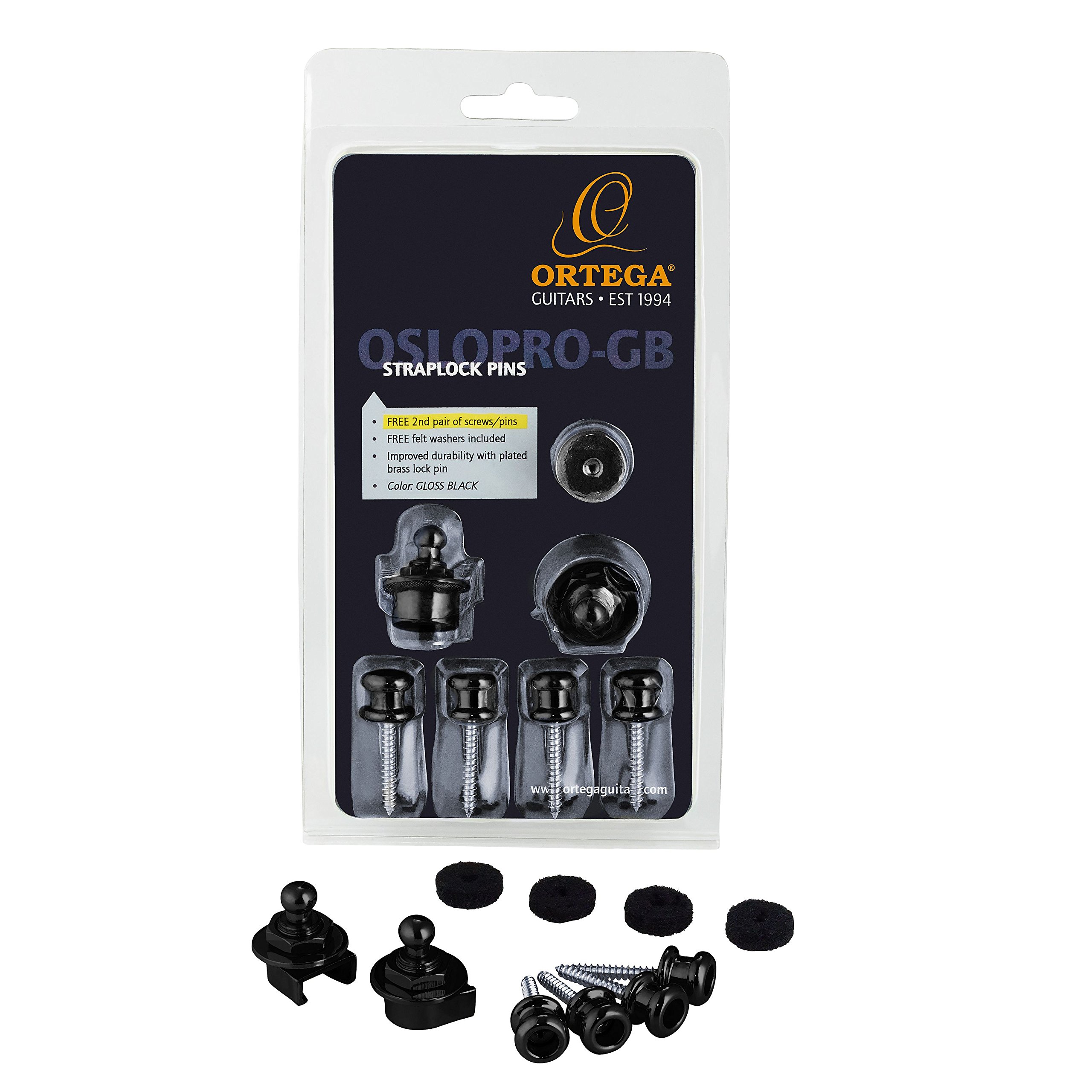 Ortega Guitars Strap Locks OSLOPRO-GB