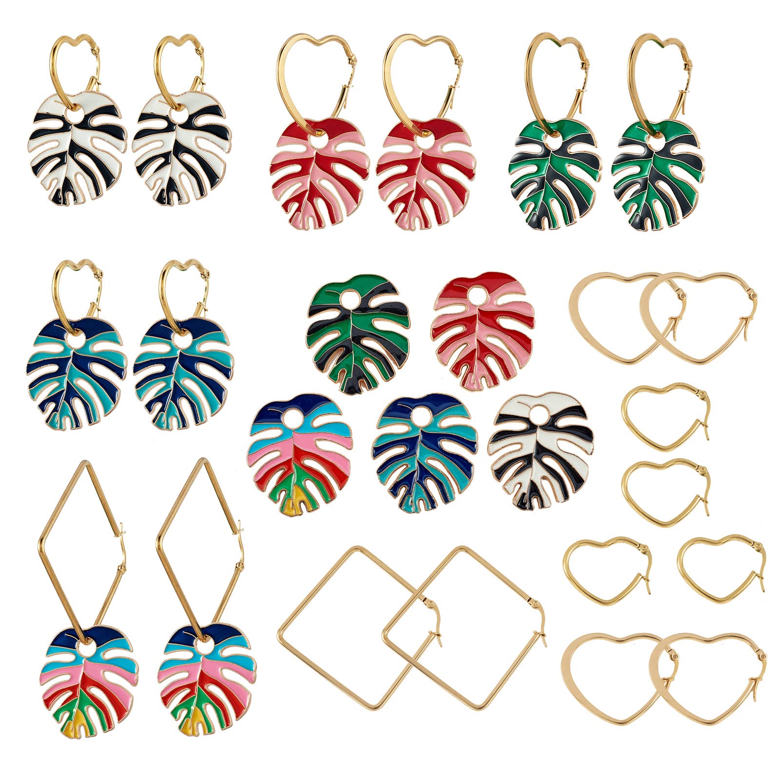 WEWAYSMILE 1 Box Earring Making Kit, DIY Earring Making Kit, Women Earring Making Starter Kit, for Women Beginners Earring Jewellery Making Crafts