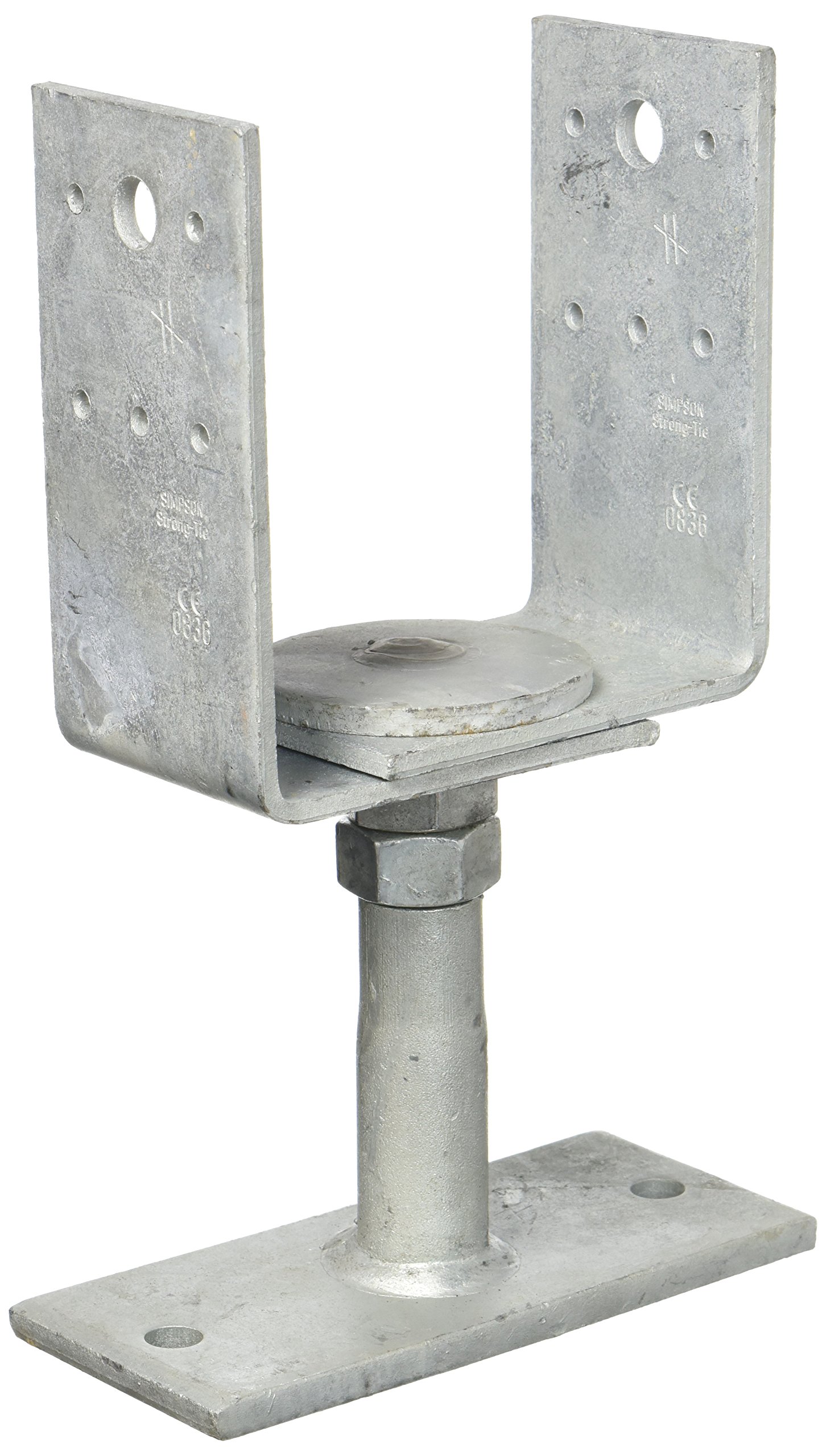 Simpson PVDB120G Column Base PVDB 120g/W Height Adjustable Hot-Dip Galvanised with Certification