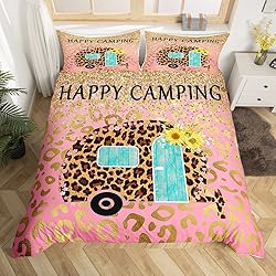 Camper Bedding Set Twin Size Comforter Cover for