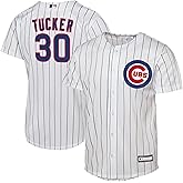 Kyle Tucker Chicago Cubs MLB Kids Youth 8-20 White Home Player Jersey