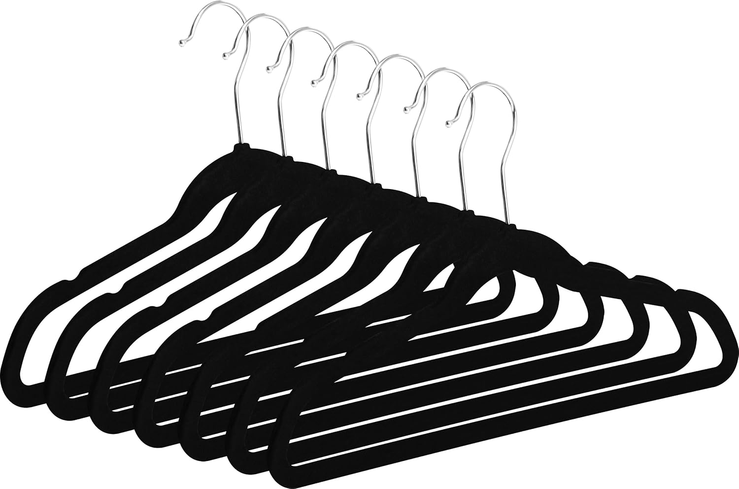 Utopia Home Kids Velvet Hangers Black Amazon.co.uk Baby