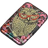 ELFISH RFID Aluminum Wallet Credit Card Protector Case Holder for Men Women | Mini RFID Aluminum Wallet Credit Cards Holder Business Card Case Metal ID Case for Men Women