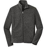 Port Authority Heather Microfleece Full-Zip Jacket