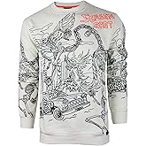 SCREENSHOT Mens Urban NYC Graffiti Hip Hop Fleece Pullover Active Fashion Crew Neck Sweatshirt Top