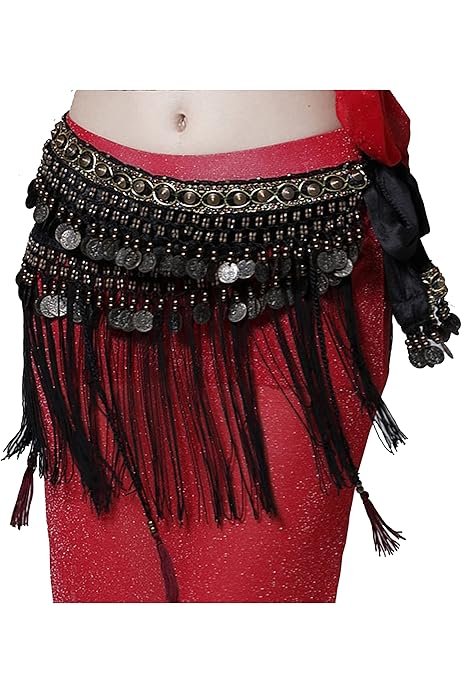 Bauchtanz Hüftschal Mit Quasten - Latin Dance Hip Scarf Für Damen