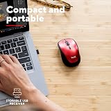 Trust Yvi+ Silent Wireless Mouse Red 800-1600 DPI Ambidextrous view 6