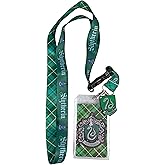 Loungefly Harry Potter Slytherin Plaid Lanyard with Charm