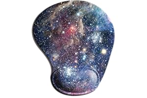 ITNRSIIET Ergonomic Mouse Pad with Gel Wrist Support Wrist Rest Smooth Surface Non-Slip PU Base Comfortable Office Supplies P