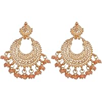Antique Ethnic Brocade Mexico Gypsy Engraved Lotus Hook Dangle Earrings For Women 13841896
