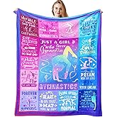 Gymnastics Blanket Gifts for Girls Soft Gymnastics Flannel Throw Blanket Gymnasts Lovers for Kids Birthday Gifts 50"X40"