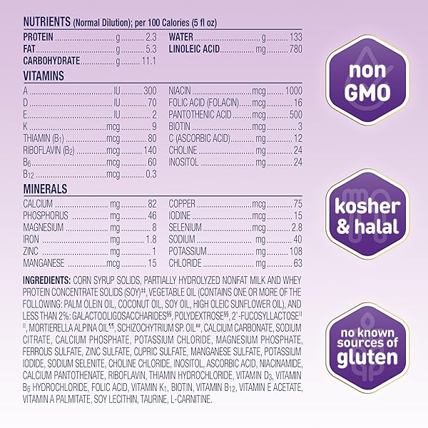 ENFAMIL NEUROPRO GENTLEASE FOR EASING FUSSINESS, CRYING, GAS, SPIT-UP IN 24 HRS, SMALLER PROTEINS FOR EASY DIGESTION, BRAIN SUPPORTING DHA, PREBIOTIC BLEND, HUMO6*, BABY FORMULA, 27.4 OZ CAN