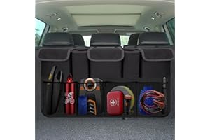 SNUOPFY Enstiler Car Trunk Organizer, Backseat Hanging Organizer with 9 Large Storage Bag-Car Seat Organizer for SUV，Trunk，Space Saving Expert (9 Bag)