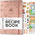 Clever Fox Recipe Book – Blank Family Cookbook – Empty Cooking Journal – Notebook Organizer to Write In Recipes – Medium, A5 (Rose Gold)