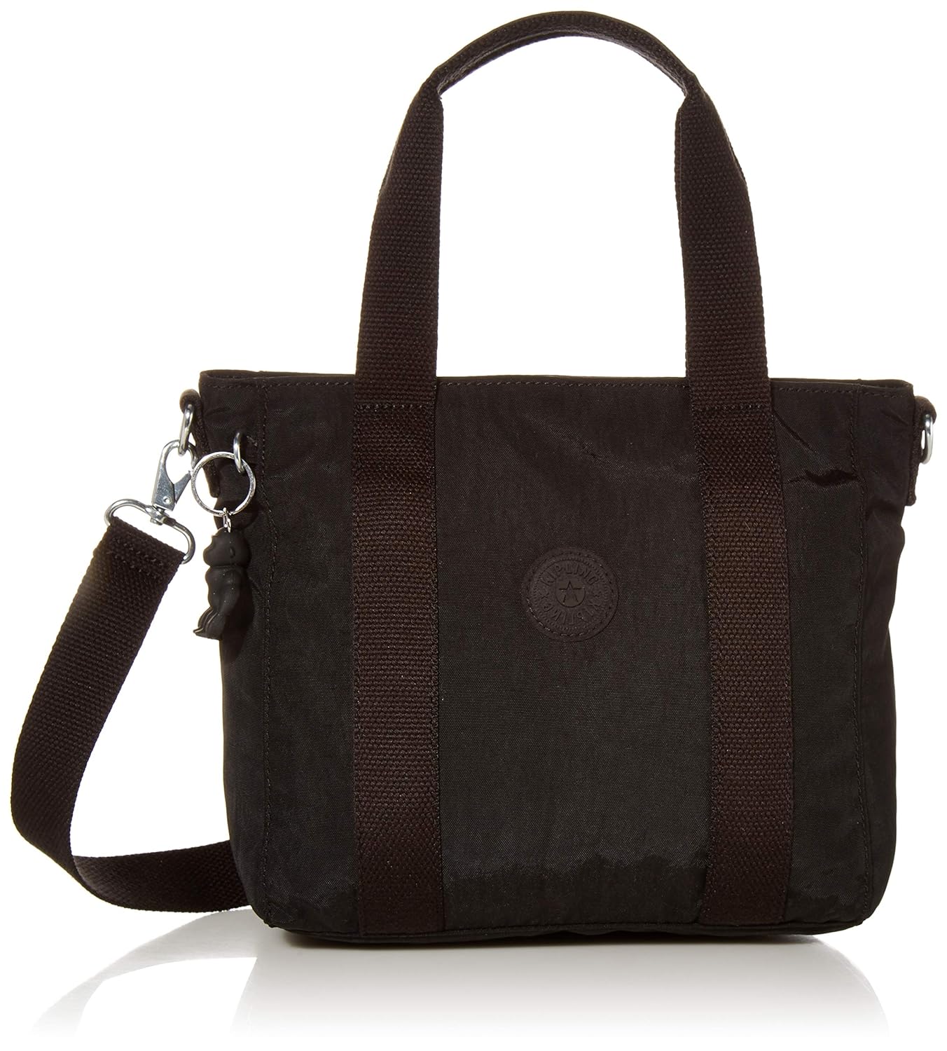 black mini tote handbag