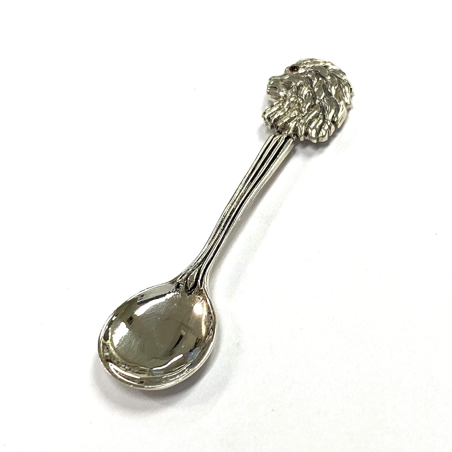 Amazon.com: Victorian Style Lion Head Salt Spoon with Ruby Stone 925 ...