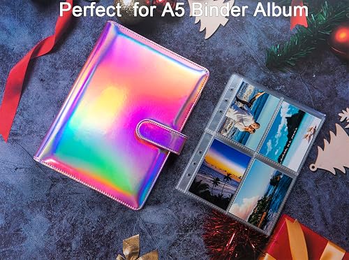 a5 card sleeves Binder 6 Ring Business with Memo Slot, 40 Pack 240 Pockets Ultra-Clear K-pop Photocard Sleeves, Double Sided 3 Pocket Page Protector for Business Card, Credit Card and Compared with 9 pocket page protectors A5 Card Sleeve - Etsy