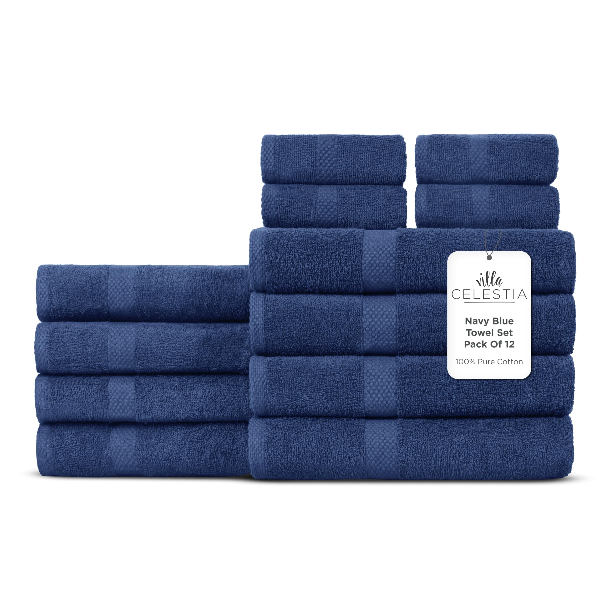 Photo 1 of (incomplete) Villa Celestia 100% Cotton Bath Towel Set of 12-