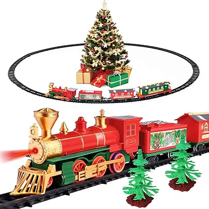 electric christmas train sets for under the tree