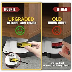 HOLKIE Leveling Casters with Ratchet Handle Design