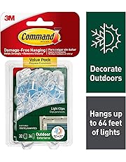 Command Outdoor Light Clips, 32 clips, 36 strips (17017CLRAWVPES)