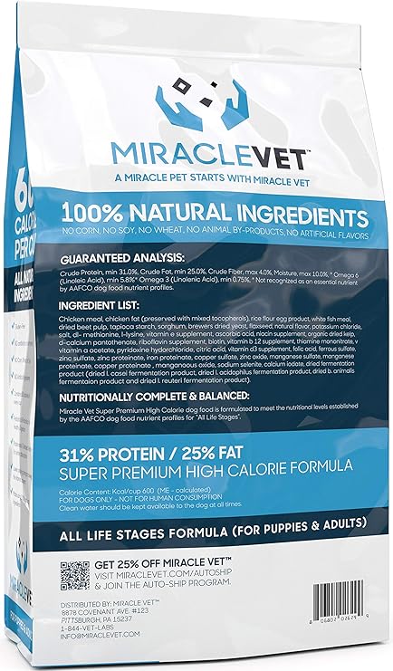 high calorie dog food for seniors