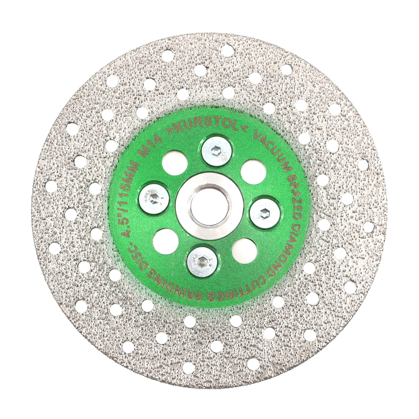 KURSTOL Grinding Cutting Diamond Blade - Diamond Grinding Wheel 4-1/2/115mm X M14 Arbor,Granite Grinding Wheel for Beveling Shaping Porcelain Stoneware,Tile,Ceramic,Granite,Concrete