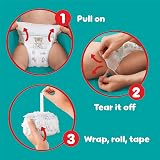 Pampers Baby-Dry Nappy Pants Size 8 117 Nappies 17kg+ 360° Fit Monthly Pack view 5