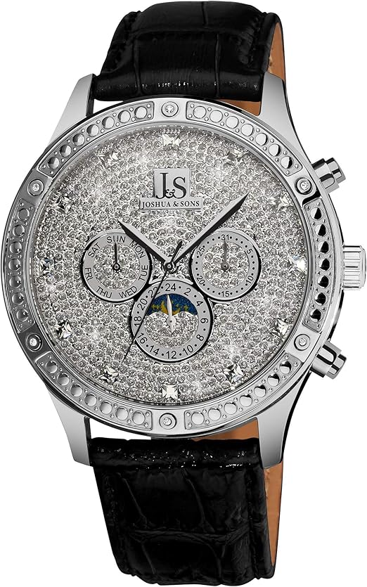 Amazon Com Joshua Sons Men S Sparkling Mechanical Multifunction